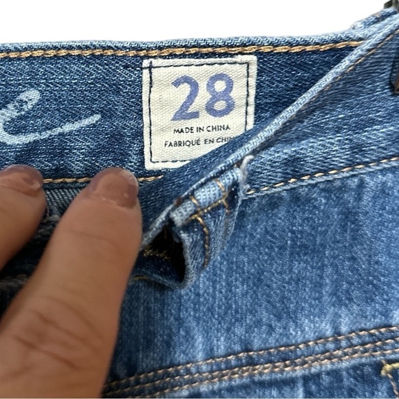 EUC - Free People We the Free - Sidecar Denim Mini Skirt - size 28 - Picture 3 of 4